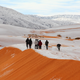 Just taking a stroll in the snow in the Sahara Desert nbd. Photo: Zinnedine Hashas
